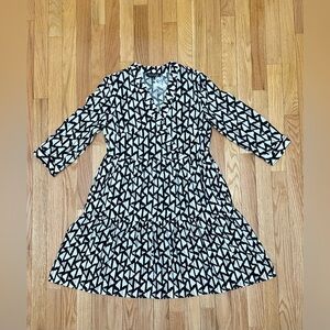 Rachel Zoe Black and White Geometric Mini Dress